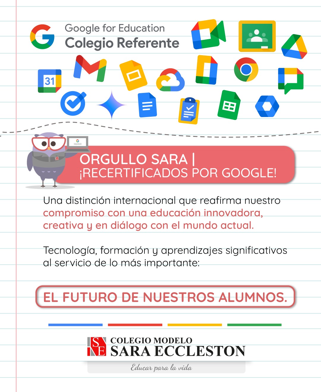 Orgullo Sara: ¡recertificados por Google!